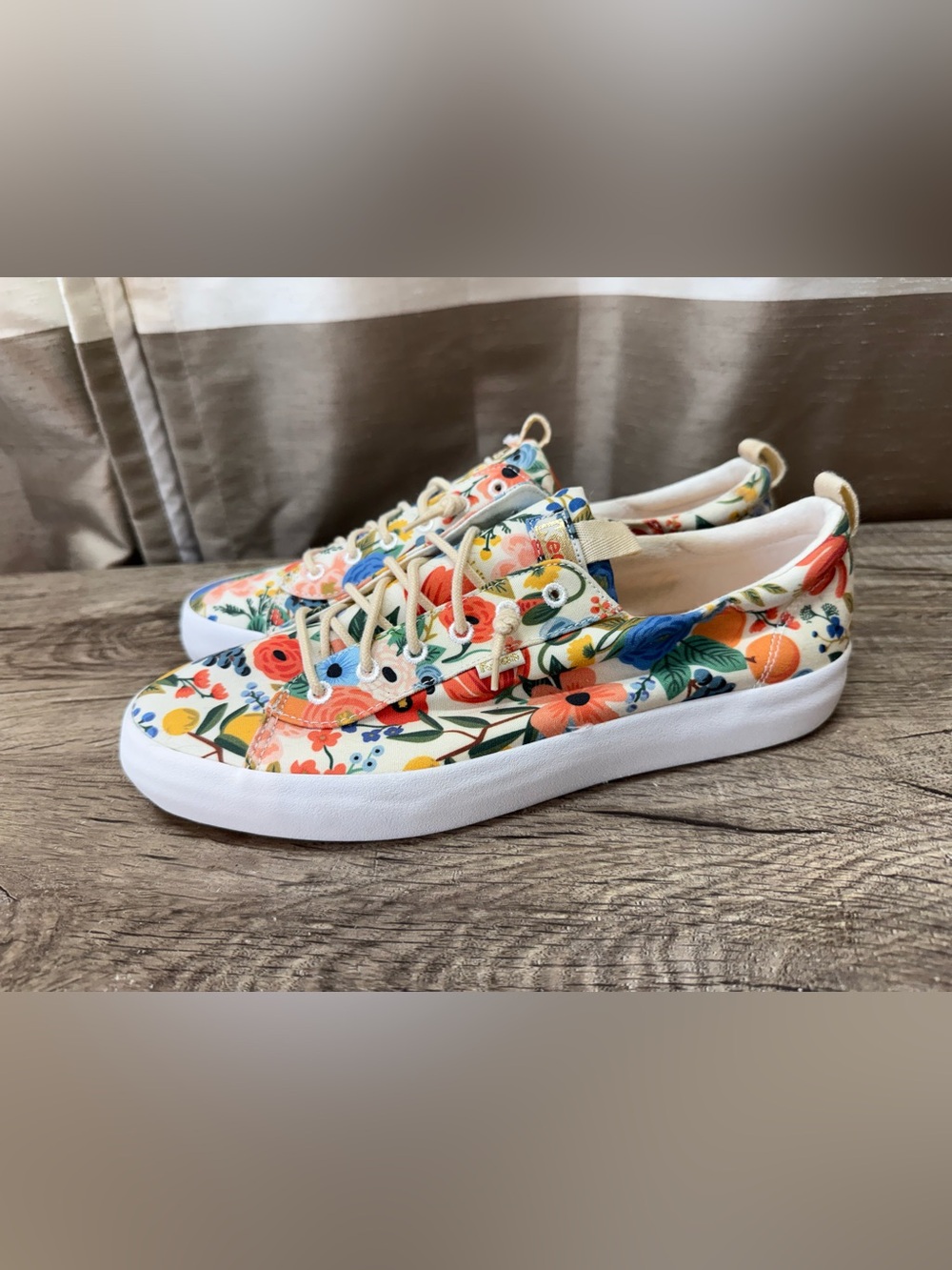 Keds x Rifle Paper Kickback Citrus Garden Party Floral Sneakers Shoes Sz US 10